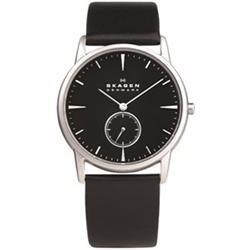 Image of Skagen Steel / Leather Kollektion Herre ur, 958XLSLB